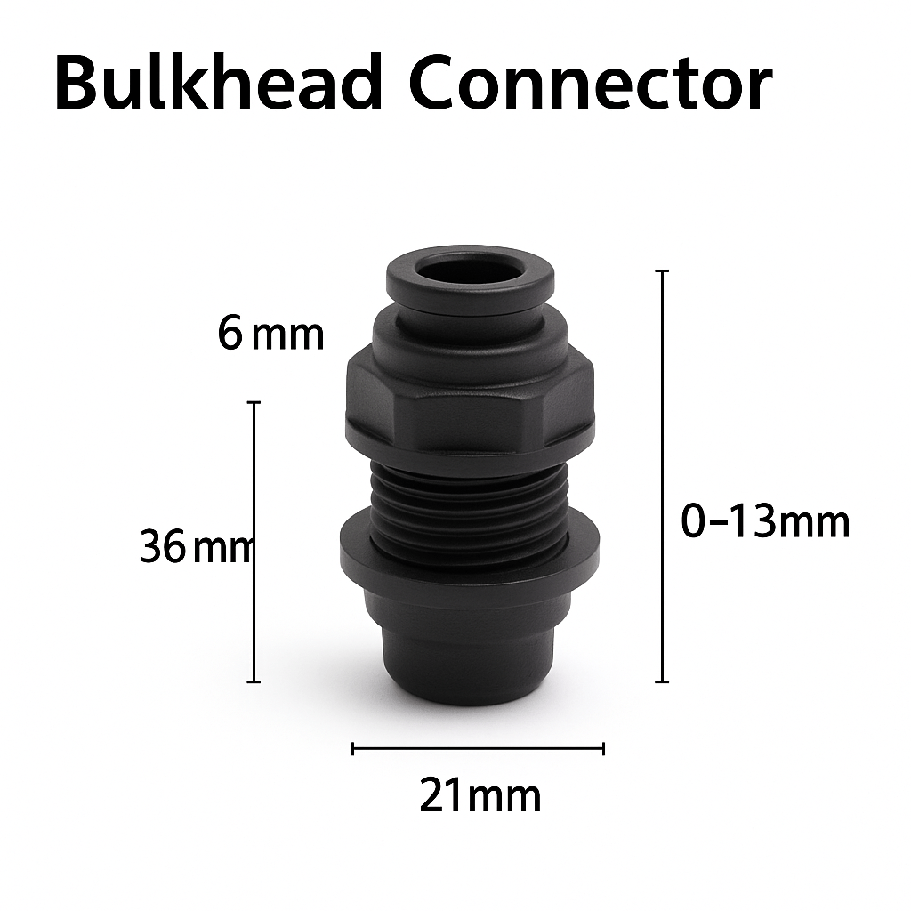 Connecteur Traversée de Paroi 6 mm – Bulkhead Connector - TerraLife