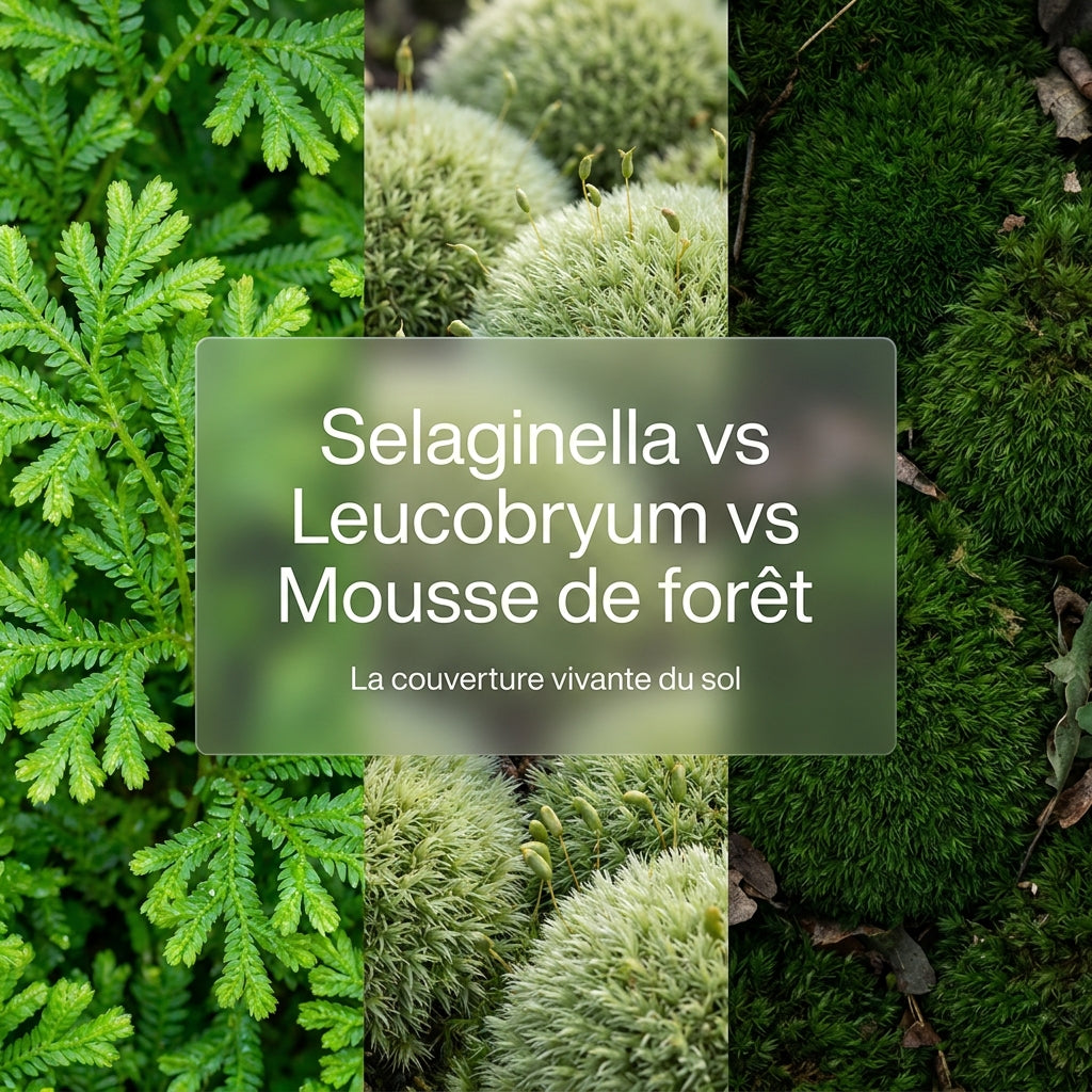 Selaginella vs Leucobryum vs mousse de forêt : la couverture vivante du sol