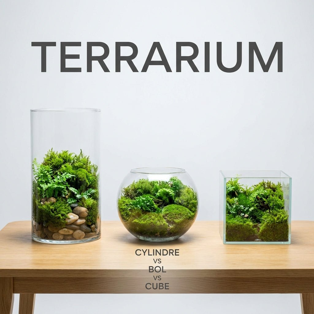 BioArt cylindre vs bol vs cube classique : choisir la forme de son premier terrarium - TerraLife