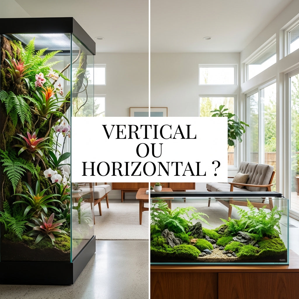 Terrarium vertical ou horizontal ?