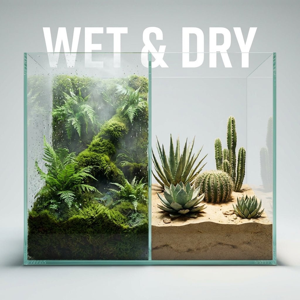 Créer des zones humides et sèches dans un même terrarium - TerraLife