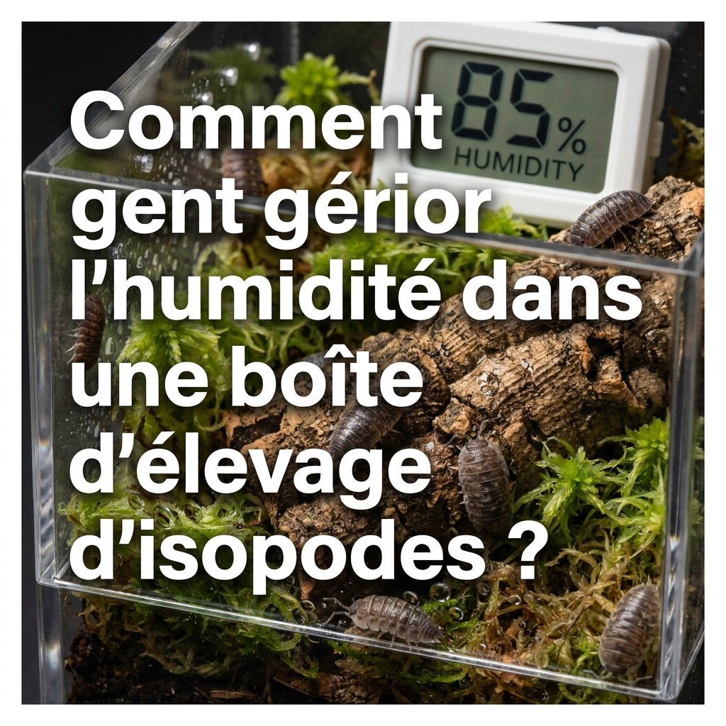 Comment gérer l’humidité dans une boîte d’élevage d’isopodes ?