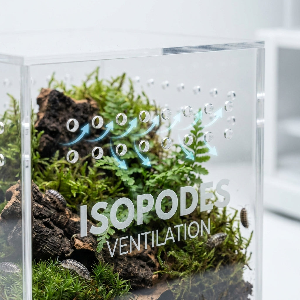 Ventilation des boîtes d’isopodes : combien de trous faut-il ?