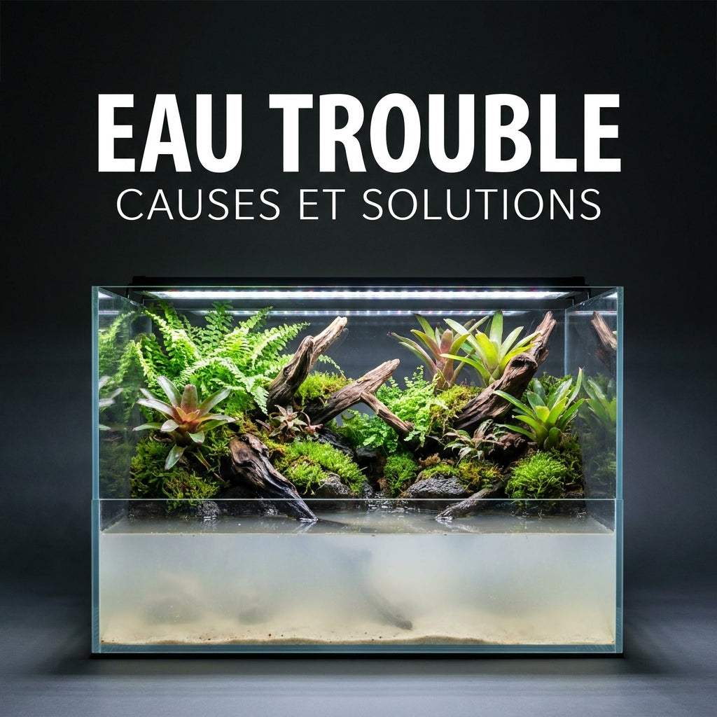 Eau trouble dans un paludarium : causes et solutions
