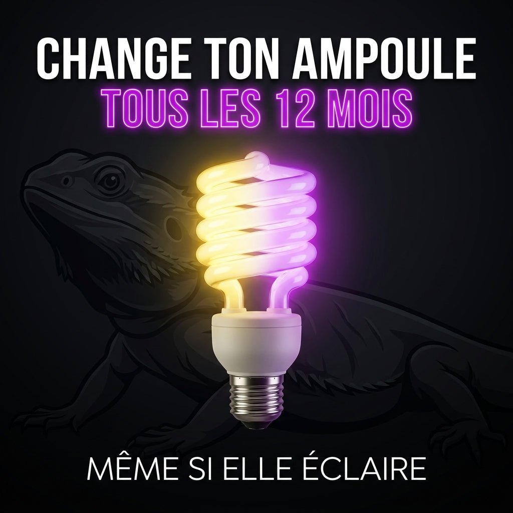 Pourquoi tu dois changer ton ampoule UVB tous les 12 mois (même si elle éclaire encore) - TerraLife