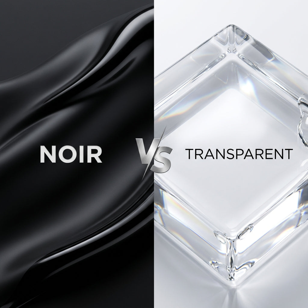     Silicone noir vs transparent