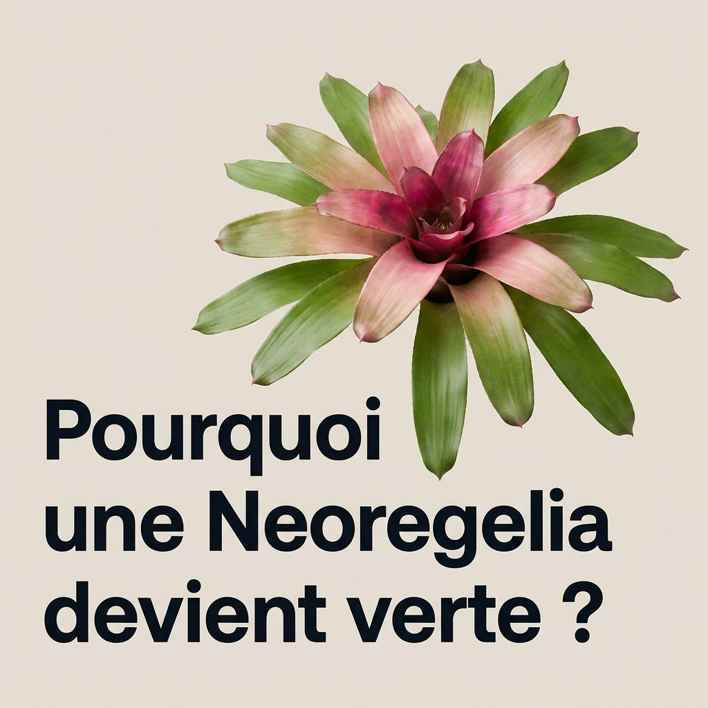 Pourquoi une Neoregelia devient verte ?