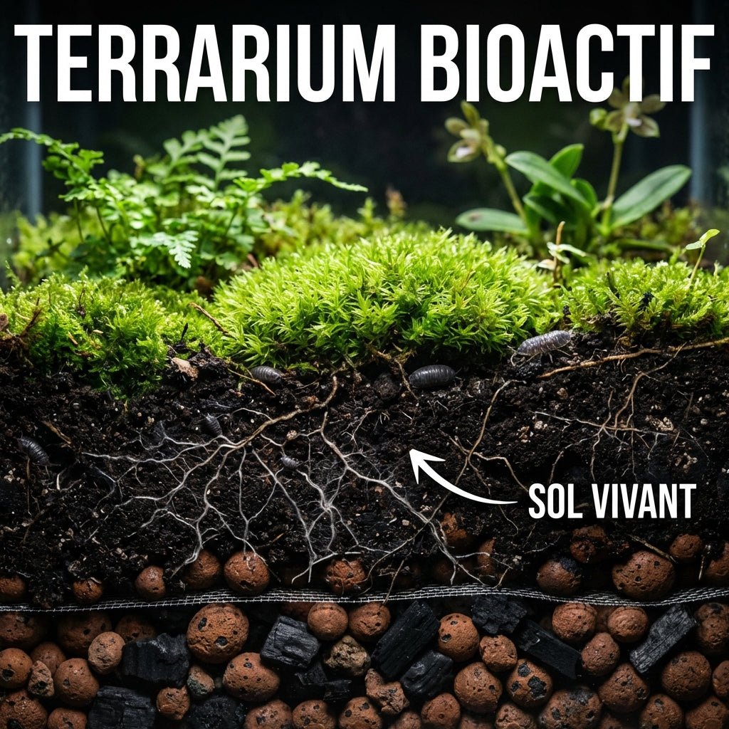 Terrarium bioactif : comprendre le rôle du sol vivant - TerraLife