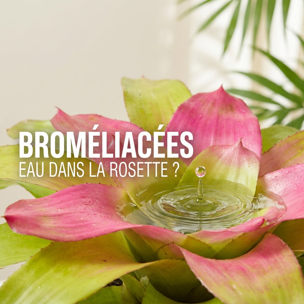 Broméliacées : faut-il garder de l’eau dans la rosette ?