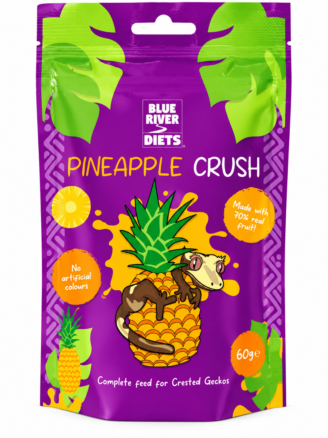 Blue River Diets Pineapple Crush – Nourriture Gecko Crête 60g