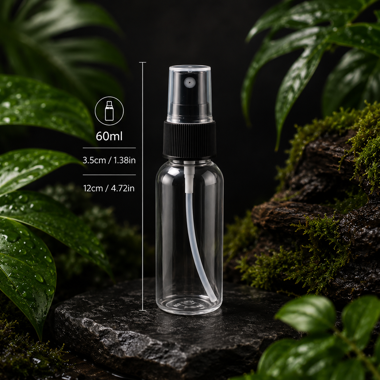 Flacon Spray 60ml – Abreuvoir à Brumisation pour Insectes, Araignées & Mantes Religieuses
