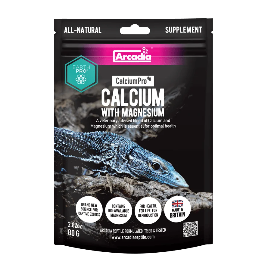 Arcadia EarthPro CalciumPro Mg – Supplément calcium et magnésium pour reptile et amphibien terrarium