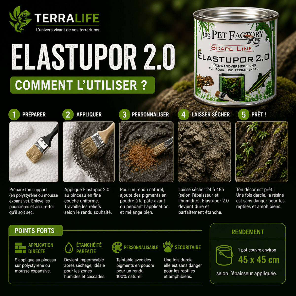ELASTUPOR 2.0 – Résine Etanche pour Terrarium - TerraLife