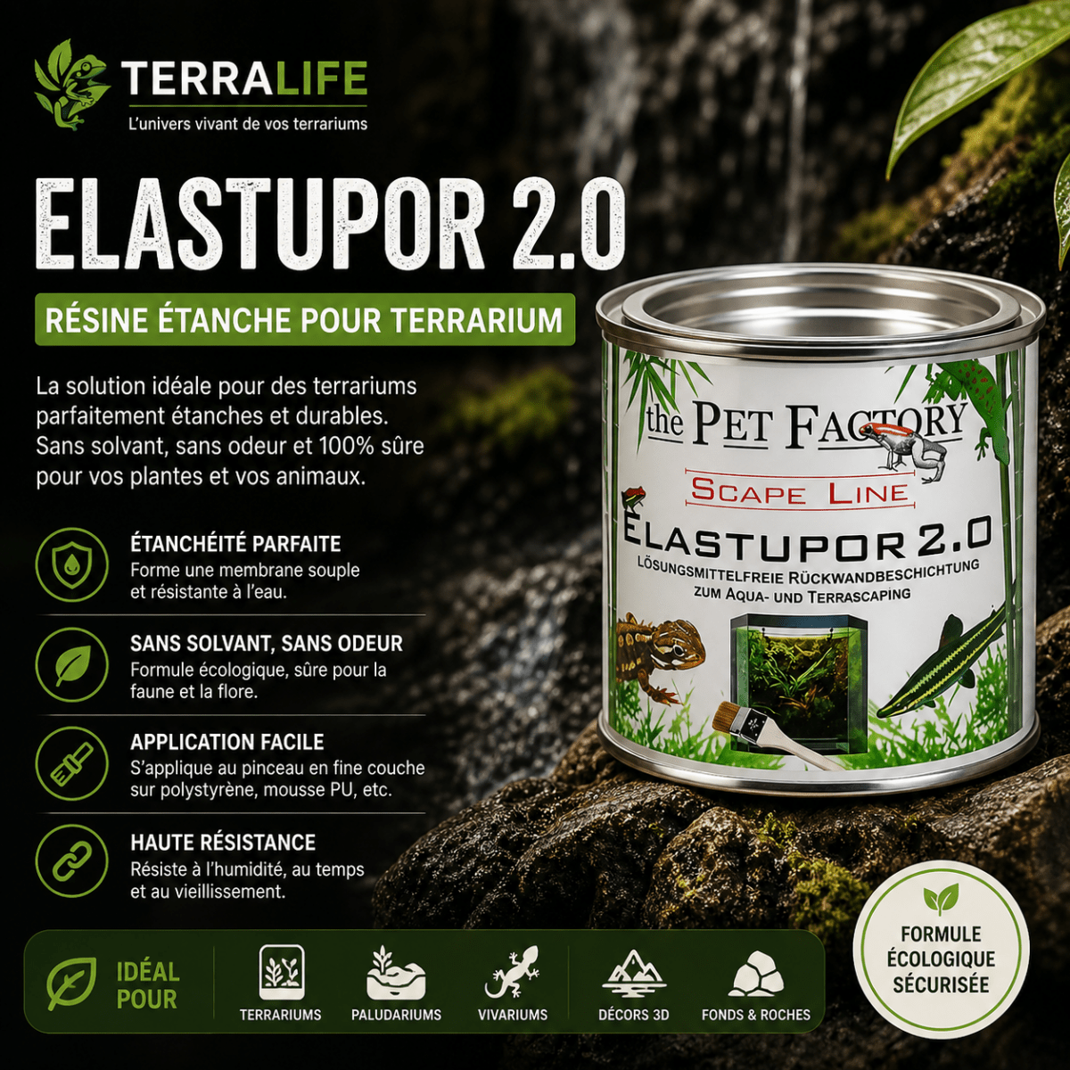 ELASTUPOR 2.0 – Résine Etanche pour Terrarium - TerraLife