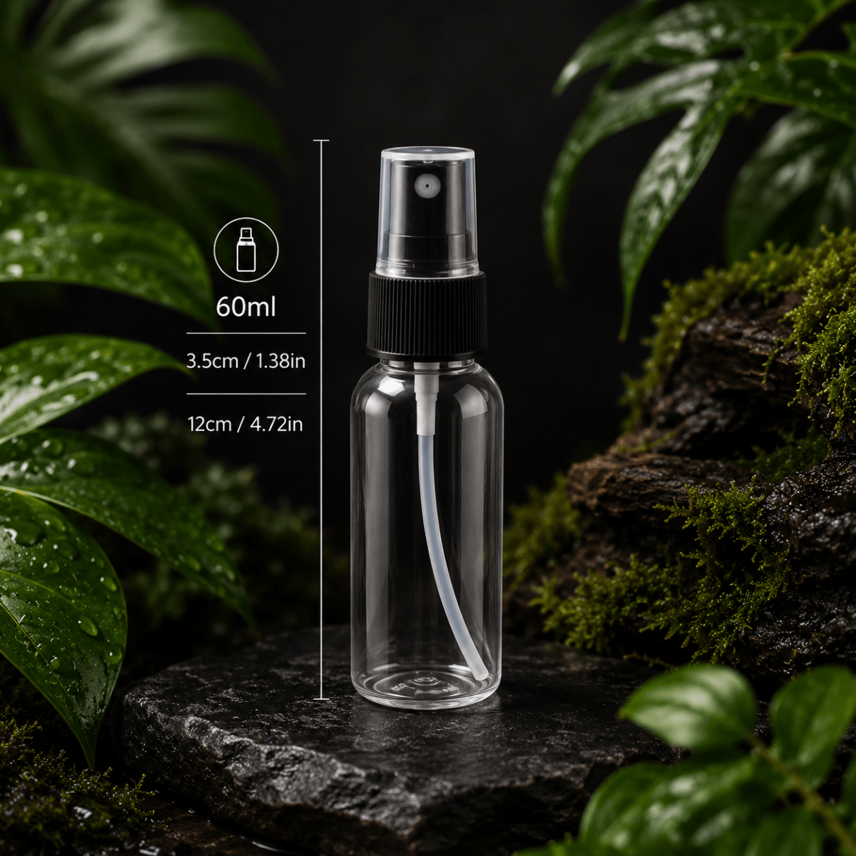 Flacon Spray 60ml – Abreuvoir à Brumisation pour Insectes, Araignées & Mantes Religieuses - TerraLife