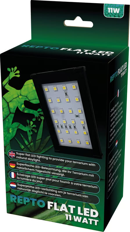 Panneau LED Plat 11W pour Terrarium Tropical — Éclairage Lumière du Jour