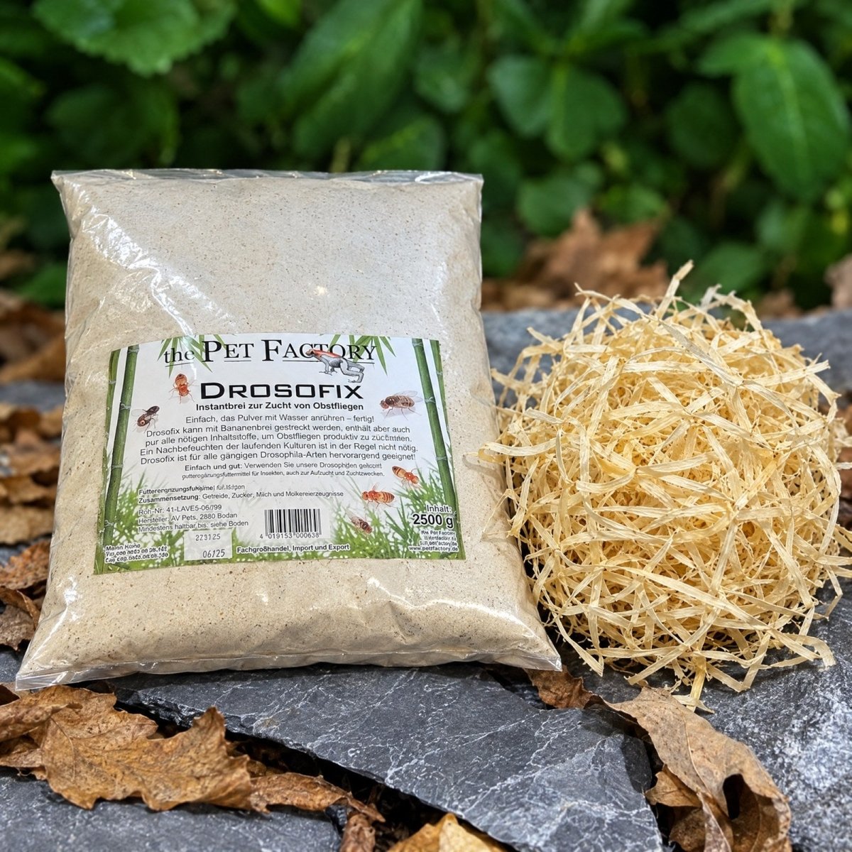 Pack Culture de Drosophiles – Drosofix + Paille de Bois - TerraLife
