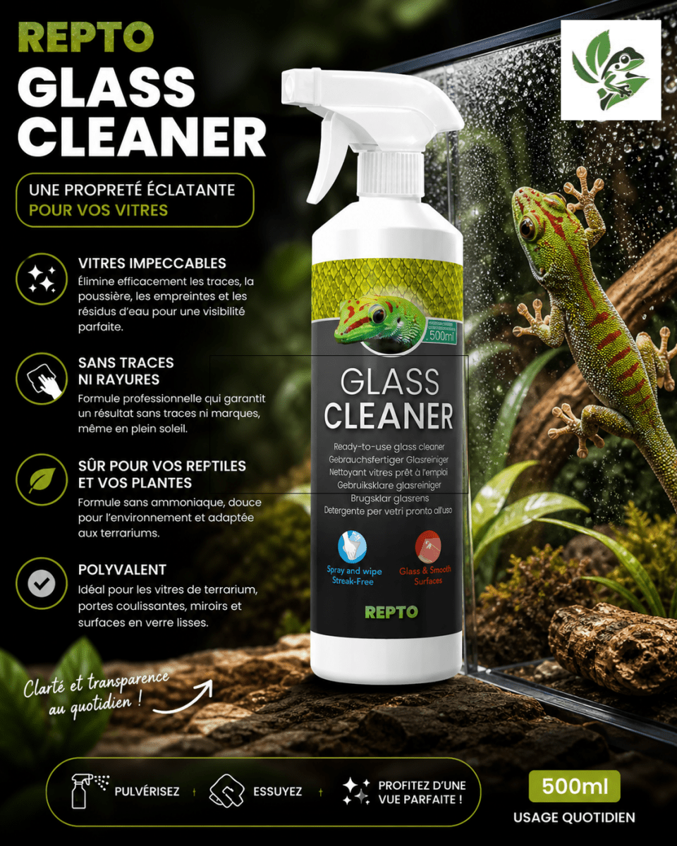 Repto Glass Cleaner – Nettoyant Vitres Terrarium Sans Traces - TerraLife