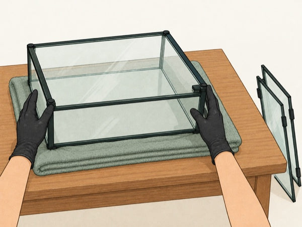Prépare le terrarium
